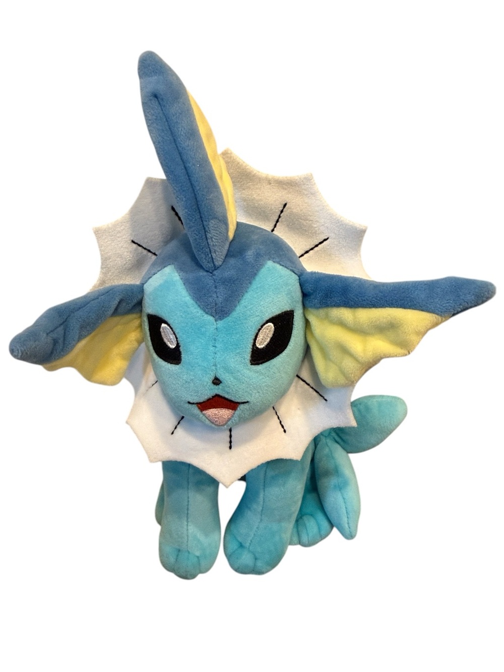Pokémon Vaporeon Plush 2020 WCT Wicked Cool Toys Blue Yellow